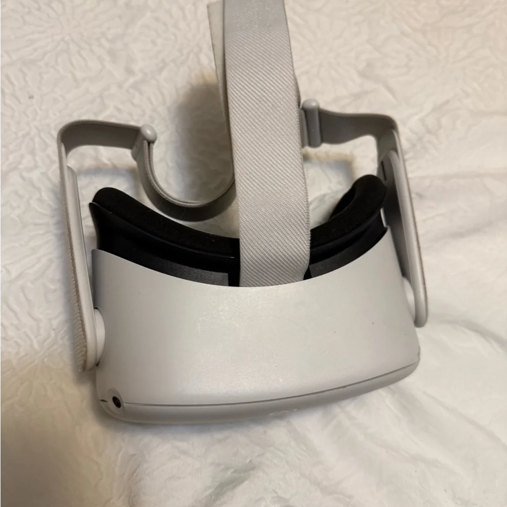 VR Headset + Controllers Set - White. Barely used. Comes with case + chargers.